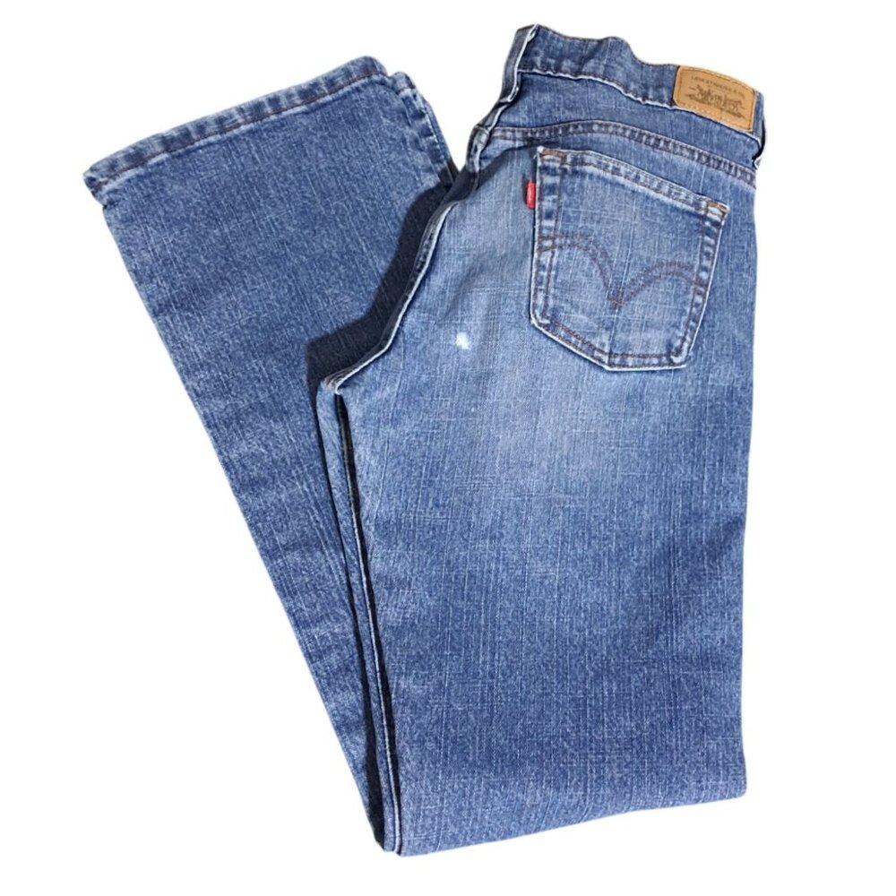 Y2K Levis 515 Bootcut Jeans Womens Size 4 M Medium Wash Denim - Picture 1 of 13